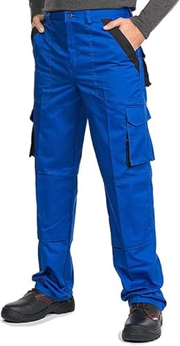 MAZALAT work wear Pantalon de Travail Homme, avec des Poches Genouillere, Vetement Travail, Grande Taille S - XXXL, Pantalon Travail Homme, Cargo, Poches Multifonctions, Vetements de Travail