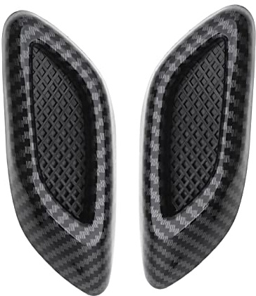 Create idea 1 Paia Copertura di Aspirazione Flusso D'aria Universale Auto Decorativo Flusso D'aria Paletta Cofano Lato Parafango Sfiato Cappuccio Griglia Trim Copertura In Fibra di Carbonio Stile