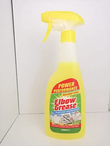 Elbow Grease Spray For All Purpose Laundry Kitchen, Household Grease Cleaner, 500ml Degreaser Stain Remover Metals, Fabrics Plastic And Anti-Bacterial. (1)