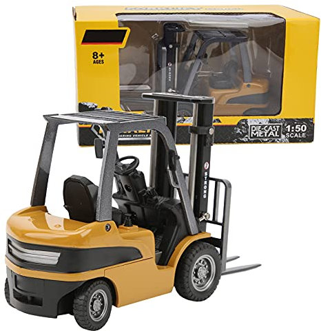 Jouet de Chariot élévateur, Ensemble de Jouets de Véhicule D'ingénierie de Construction en Alliage pour 1:50 Modèle de Chariot élévateur Enfants Jouet
