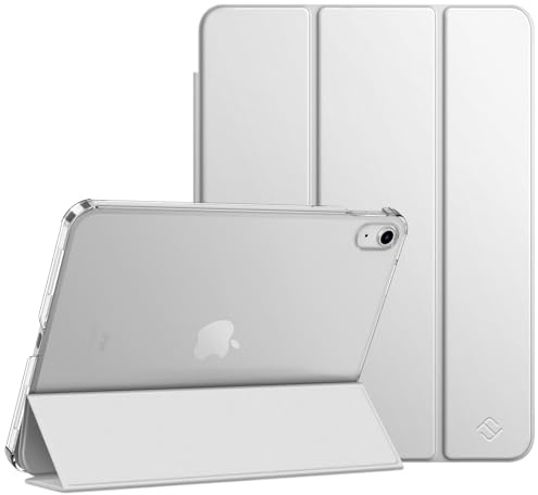 Fintie Funda para iPad 11ª Generación (A16) 2025 de 11 Pulgadas, iPad 10ª Gen de 10.9 Pulgadas (2022) - Carcasa Trasera Transparente a Prueba de Choques con Auto-Reposo/Activación,Plateado