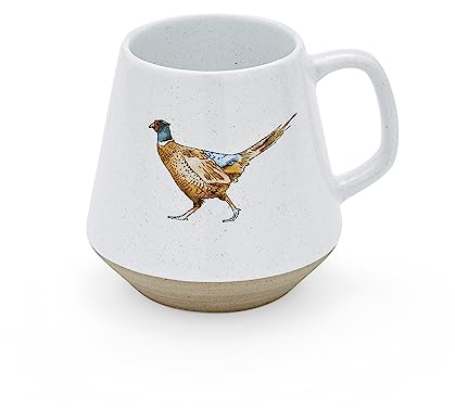 Cooksmart British Designed Ceramic Mug | Large Coffee and Tea Cup for Home or Work | Hot Drinks Mug - Pheasant