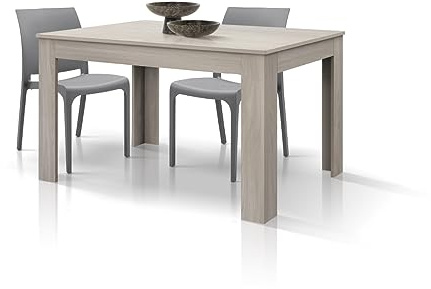PAZZO DESIGN Ausziehtisch Blandine und Olmo Pearl, Melamin, Küche, Esszimmer, Wohnzimmer, hergestellt in Italien, 120 x 80 x 77 cm, id_1872