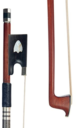 bogen für violine Neu IPE Geigenbogen Ebenholz Frosch Geigenbogen Fernambuk 4//4 Geigenbogen violine bogen (Color : 01)