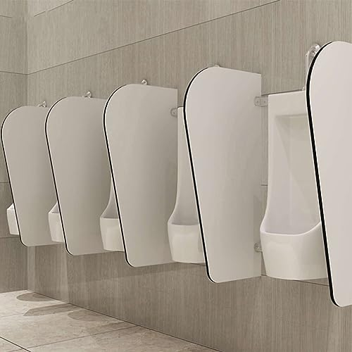 SZITW Urinal-Trennwand, Urinal-Trennwand aus Holz mit abgerundeten Ecken, Sichtschutz für Herren-Urinal-Trennwand, Toilettenzubehör für Hotels/Einkaufszentren/Schulen (Größe: 4 Stück)