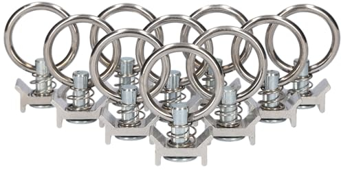 10x Fitting für Airlineschiene Endbeschlag Endfitting Zurrschiene Flugöse 900 daN