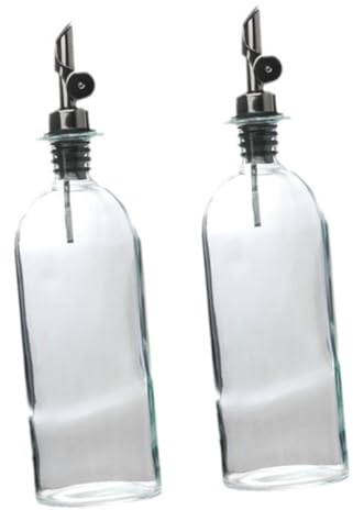 Milisten 2St Transparente Ölflasche aus Glas Grillsprühflasche Sprühflasche für Heißluftfritteuse lagercontainer vorratsbehälter Sprühflaschen Ölbehälter Ölspender aus Glas