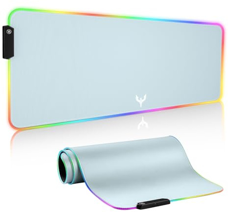 Blade Hawks BX04 Gaming Mauspad, RGB Mousepad mit 14 Beleuchtungs Modi, 800 x 300 mm Größere USB Gaming Mau Mat für Computer für PC-Büro,Arbeit,Gaming,Studium,Laptop,Computer,Zuhause-Schwarz
