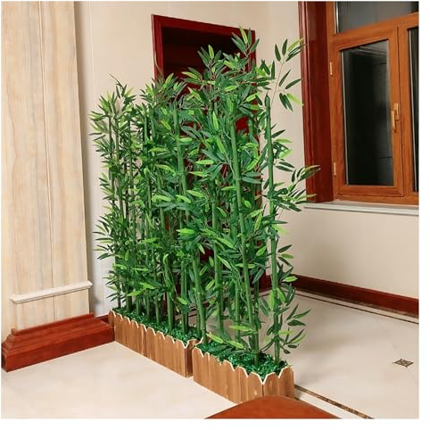Kunstpflanze Kunstbaum Dekor Realistischer Bambus Landscaping Fake-Bambus, Künstliche Pflanzen Für Türöffnungen Lobbys Salons Büro, Deck Terrasse Garten Straße Ornamente, 100 120 150 180 200cm Hoch (