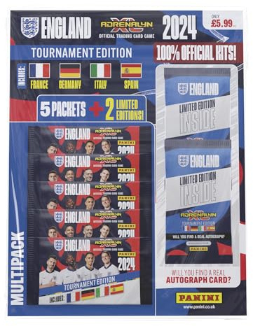 England Adrenalyn XL 2024 Official Tournament Edition Trading Cards - Multipack
