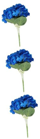 OFFSCH 3stücke Hochzeitsblumen Dekoration Kunstblume Simulation Hortensie Köpfe Für Brautstrauß Festliche Und Häusliche Dekoration Tiefem Lebensnahe Gestaltung Für Verschiedene