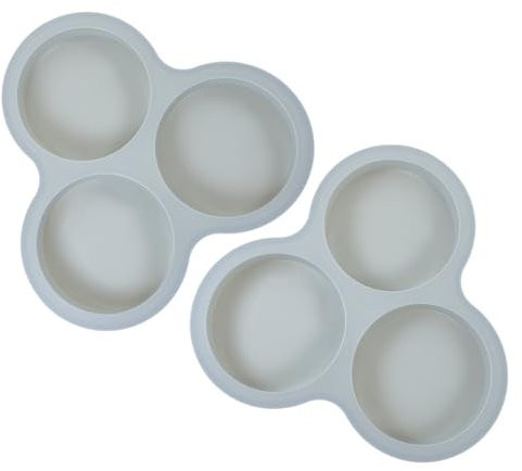 COLLBATH 2stücke Silikon Ei Form Airfryer Muffinform Antihaft Kuchenform Backen Formen Mousse Kuchen Pan Mit Einfacher Und Handhabung Für Küche Und Diy Projekte