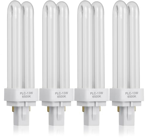 Ciieeo 4 Uds Lámpara De Ahorro De Energía Bombilla De Luz Lámpara Fluorescente Enchufe De Bombilla LED s Fluorescentes De De Doble Tubo 13W