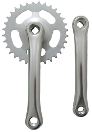 Anneome 38 Zähne Mountainbike Kurbelgarnitur Aluminiumlegierung Zahnplatte Fahrrad Kurbel 170Mm 24X13.5X4Cm Zufällige Ausführung