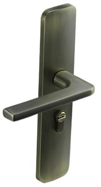 Serrure de porte intérieure en bois for salle de bain de chambre à coucher, serrure de porte monobloc simple et silencieuse en alliage de zinc(D15 S115 antique bronze)