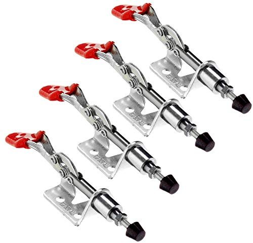 IMAGINE 4 PCS Toggle Clamp 301AM 99lbs Holding Capacity Stroke Push Pull Action Hand Tool Light Duty Toggle Clamp Tool(GH-301AM)