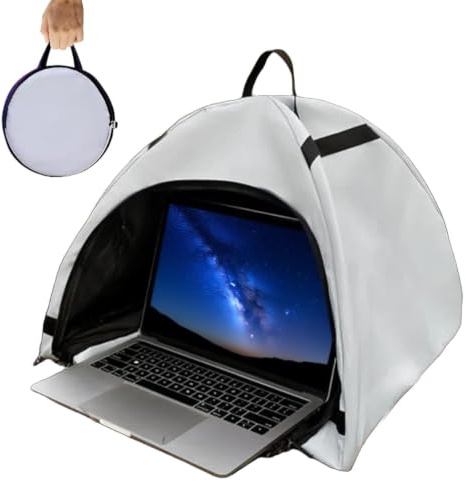 Laptop Solskydd, Dator Solskärm För Bärbara Datorer, Antiglare Privatskydd, Hopfallbar Solskyddshuva för Studier Arbete Resor
