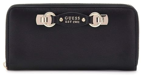 GUESS Geldbörse Mimina SLG Zip Around Wallet Black schwarz