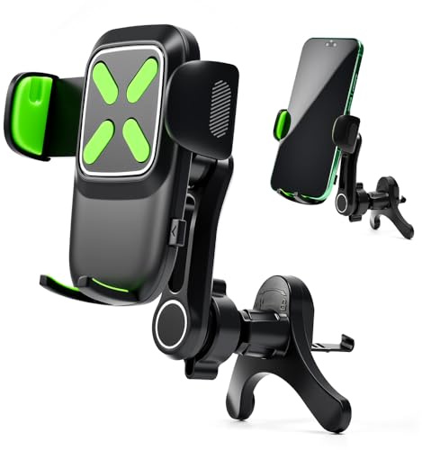 ZXBBTZ Soporte Móvil Coche, Soporte Móvil Coche para Rejilla del Aire Ventilación con Rotación 360 ​​​​°, Soportes Telefono para Auto con Gancho Compatible con Teléfonos Móviles de 4.0'' a 7.0''