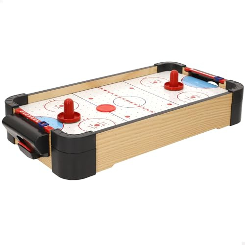 ColorBaby CB Games Air Hockey de Table, Structure 40 cm, Plastique Résistant, 2 Palettes, 2 Disques, 2 Joueurs, Jeux de Table, Jouets pour Enfants, Divertissement en Famille, +6 Ans (39528)