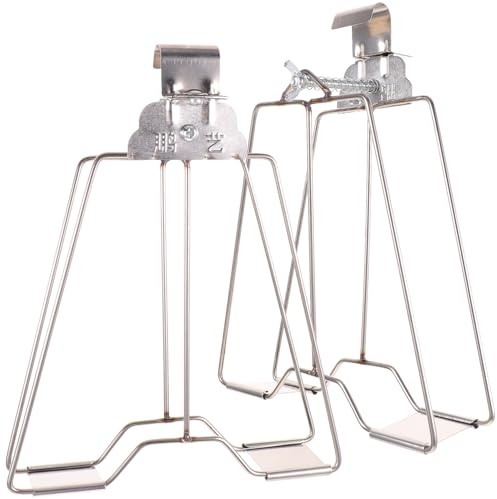 Toyvian 2 pièces Pince Barbecue Inoxydable Lot de Pinces Multifonctions pour Rôtissoire et Four Résistantes à Haute Température Anti-adhésive pour Poisson et Viande Gril
