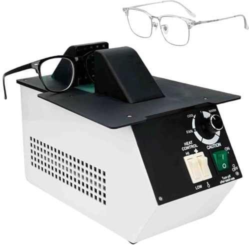 Luzphened Optical Eyeglasses Frame Warmer, Eyeglass Heating Equipment, 80℃-130℃ Temperature Adjustable, for Heating and Adjusting The Eyeglass Frame