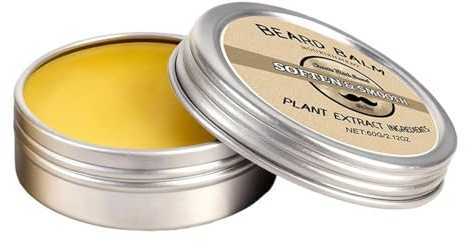 Beard Wax - Beard Cream | Mustache Wax, Mustache Death Grip Extra Strong Hold Moustache, Hydrating Facial Hair Growth Balm Leave-In Conditioner, Moisturizing And Softening Cream