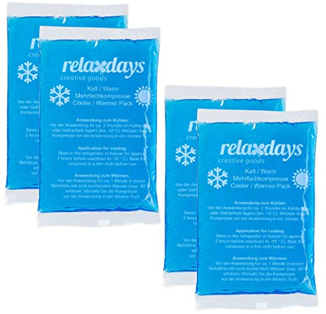 8 x Kühlpads, Kalt-Warm-Kompressen, 9 x 15 cm, Erste Hilfe, wiederverwendbare Gelkühlkompressen, blau | Erste Hilfe, wiederverwendbare Gelkühlkompressen