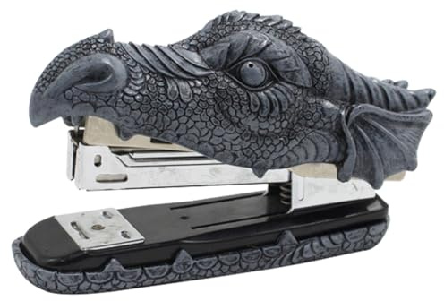 Abaodam Desktop Resin Crocodile Stapler for School and Office Decorative Modeling Stapler Tool Fun Animal-Shaped Accessory