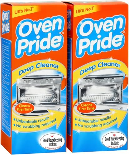 2 x Oven Pride | Oven Cleaner - 500ml Complete Oven Cleaning Kit with Safety Gloves & Cleaning Bag - Cleans First Time - Oven Cleaner Heavy Duty - Degreases Oven Without Scrubbing (Pack of 2)
