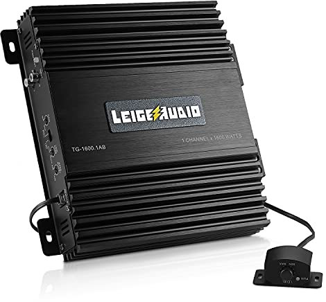 LEIGESAUDIO 1600 Watts MonoBlock Amplifier, Class A/B, Remote Subwoofer Control, Mosfet Power Supply, Subwoofer Amplifiers for Car Audio Speakers
