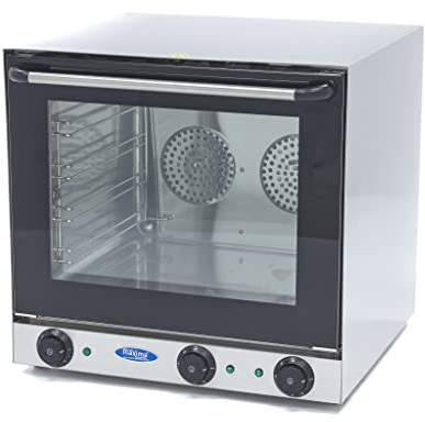 Maxima Forno a Convezione - Grill - adatto a 4 Teglie - Timer Incorporato - fino a 300°C