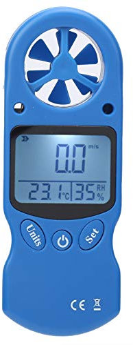0~30 M/s Mini-Handheld-Digital-Windmesser,Windmesser, Mit Großem LCD-Display, Temperaturmessgerät-Tester, Hand-Windgeschwindigkeitsmesser Zur Messung Der Windgeschwindigkeit