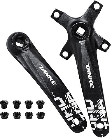 HIMALO Mountainbike-Kurbelgarnitur 104BCD Vierkant MTB Kurbelgarnitur 170mm Kurbelarm Set Aus Aluminiumlegierung