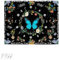 HERKINDNESS Tenture Papillon Vert, Tenture Murale 150x100 cm, Tissu Mural avec Goujons Muraux et Clips, Convient pour Décorer et Embellir les Murs des Chambres et des Dortoirs