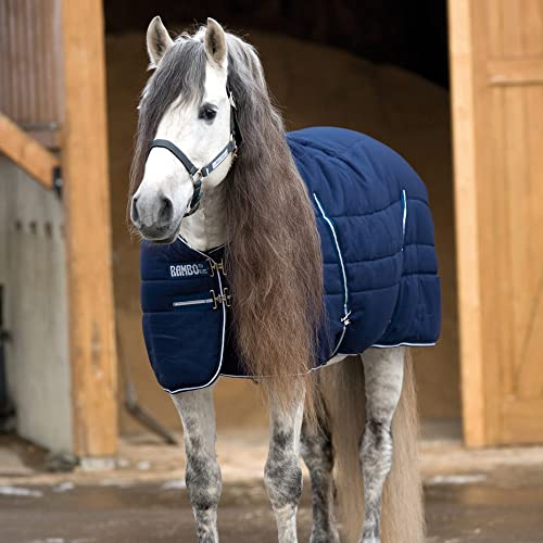 Horseware Rambo Stable Rug 400g - Navy/Navy, Größe:140