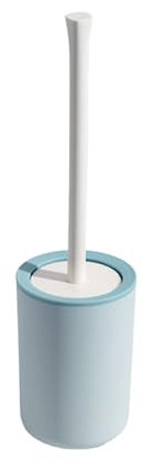 BERO Escobillero de Pared 35cm Mango Largo Cabeza Acanalada A Prueba de Salpicaduras Escobillero de Suelo Profesional Gran Cepillo de Limpieza para Baño-Blue
