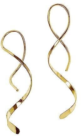 Spiraldraht Lange Ohrringe für Frauen