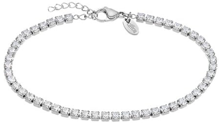 LOTUS STYLE Pulsera Acero Inoxidable Mujer LS2341-2/1 - Sofisticado Brazalete con Pulido y Acabado Refinado 19,5 cm - Ideal para Regalo de Cumpleaños - Aniversario - Ocasiones Especiales