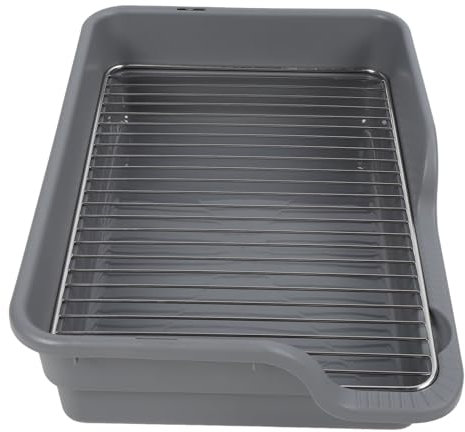 Toilette per Addestramento per Cani di Grandi Dimensioni, Vassoio per Vasino per Cani Toilette per Addestramento per da Interno per Animali Domestici per (GRAY)
