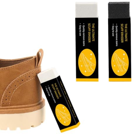 VONJUMA 2 Pcs Schmutzradierer Lederschuhe Radiergummi Schuhradierer Wildleder Radiergummi Nubukleder Radierer Schuhe Reinigungsgummi Für Wildleder Und Nubukschuhe Suede And Nubuck Cleaner