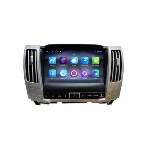Radio Android 15 para Lexus RX330 RX400 2004-2008 Pantalla QLED 9 Wireless Carplay/Android GPS BT 4G/WiFi USB FM/RDS Control Volante(6GB+128GB)