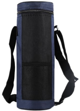 Aniyan Kühltasche für Flaschen 1,5L mit Tragegurt, Isolierte Tragetasche für Wasserflasche, Thermotasche für Getränke, Umhängetasche für Outdoor, Reisen, Picknick,Dunkelblau