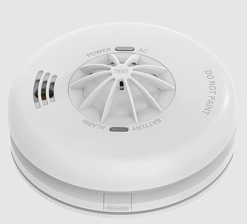 GL-P102A Green Lighting Heat Alarm, Mains Powered, Interlinkable up to 40 Units, 10-Year Life, Kitchen Safe