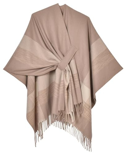 Scialle Donna Invernale, Poncho Donna Corto Invernale Caldo Coperta Scozzese In Flanella Di Pile Poncho Mantello Morbido E Caldo Indossabile Multiuso Soffice In Pile a Quadri Per Ufficio E Cas