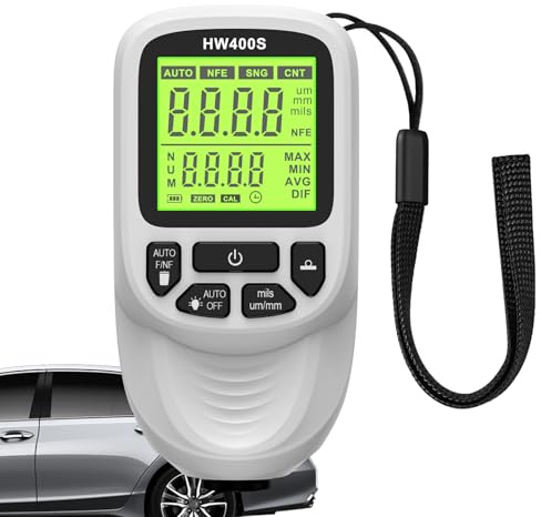 Paint Depth Measuring Device: Coating Thickness Gauge, Portable Digital Display Layer Thickness Reader, Non-Invasive Test | Diagn Instrument