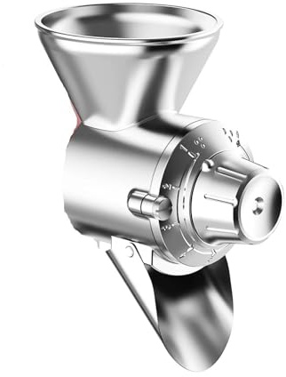 Metall-Getreidemühlenaufsatz, kompatibel mit Kitchenaid-Standmixer, 9 Stufen, Getreidemühle, Mehlmühle, geeignet for nicht öligen, trockenen Getreidemais