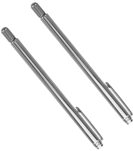 Toddmomy Baguettes de Sourcier en Acier Inoxydable Rétractables, Kit de Radiesthésie Léger et Portable, Outil de Mesure Feng Shui pour Détection D’eau et Énergie, 1 Paire Pratique et