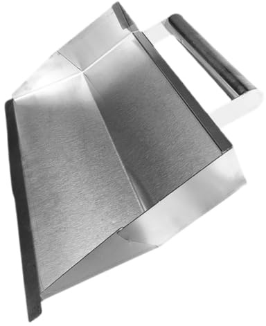 HORIALENCE Paleta de Acero Inoxidable para Enlucir Cemento y Yeso, Herramienta Manual para Acabado de Hormigón, Raspador de Cemento Mango Ergonómico para Paredes y Techos, 1 Pieza