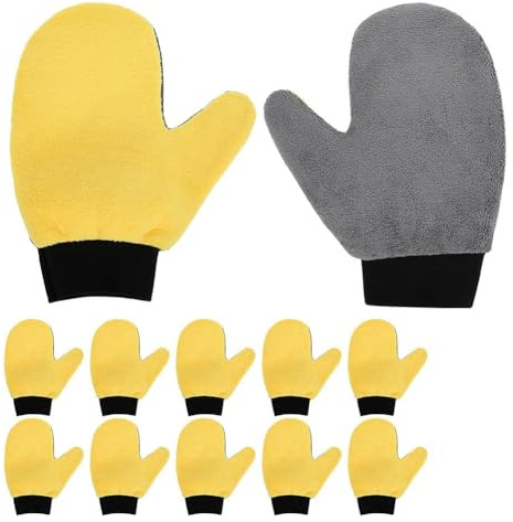 IJSDNVJNDX Painting Gloves 12 Pcs Cleaning and Dusting Mitt with Thumb for Painter S' and Decorating Car Wash Glove Deck Stain Removal